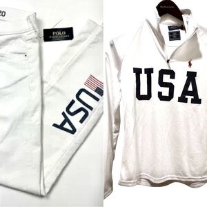 Set polo sport Team USA 2020 Olimpics size 0 & xs top